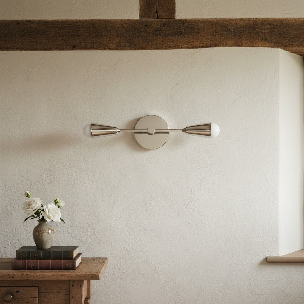 Mobilux Line Minimalist Vanity Light Fixture - Mid Century Bathroom Sconce K1435
