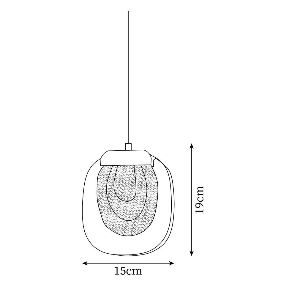 Glass Ripples Pendant Lamp K408