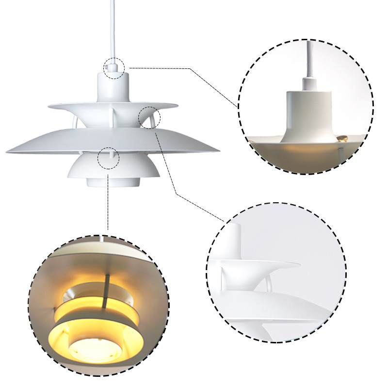 Scandinavian Multilayer Metal Pendant Light K84