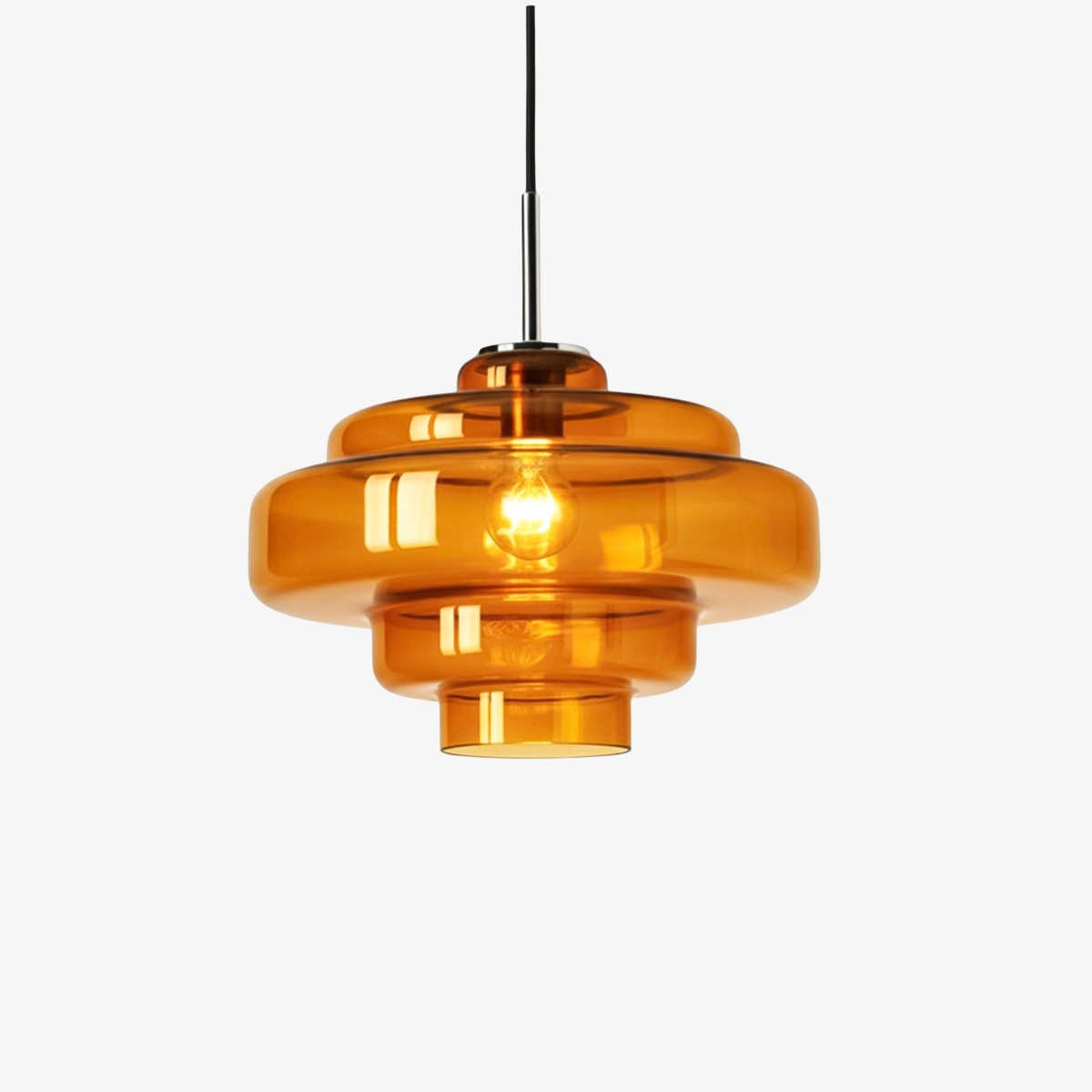 Koloro Bauhaus Glass Pendant Light – Mid-Century Inspired Design for Dining Area or Kitchen K1122