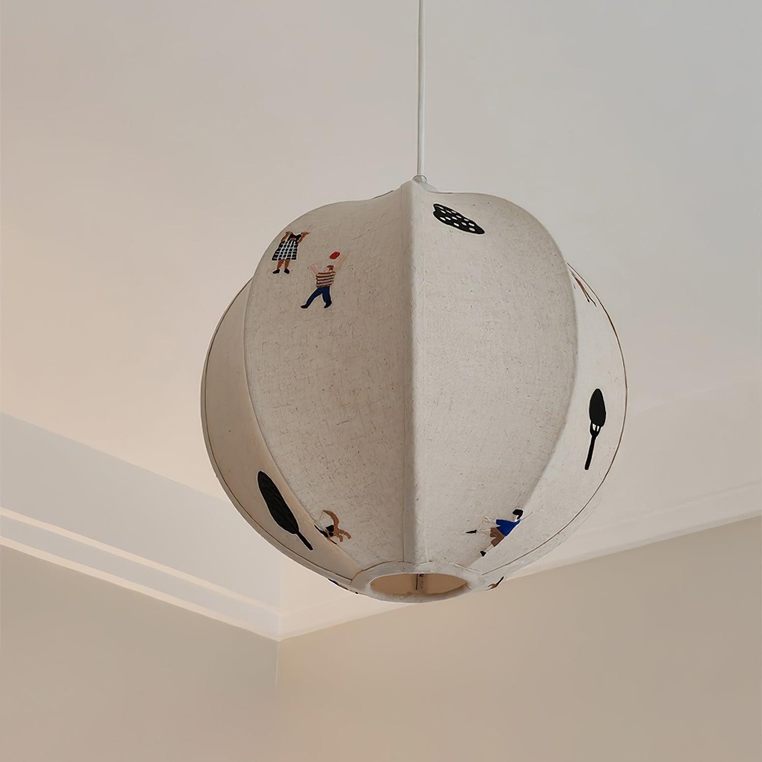 Park Embroidered Textile Pendant Lamp K576