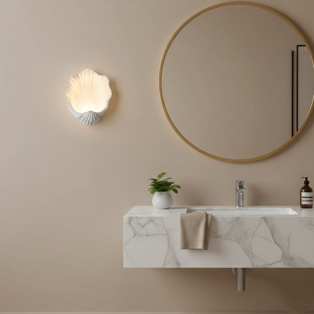 Selka Scallop Nordic Resin Wall Lamp D968