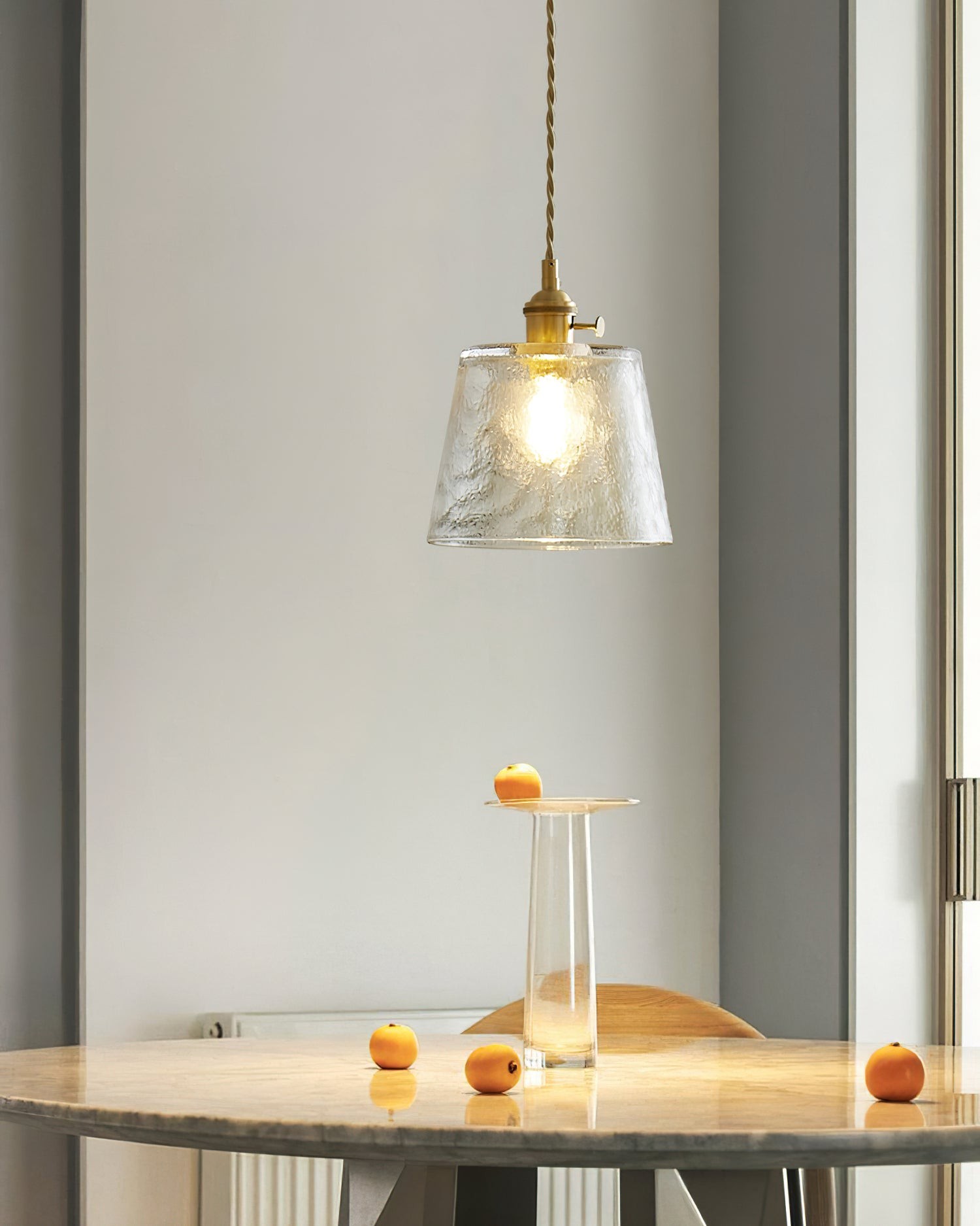 Retro Small Cup Glass Pendant Lamp K305