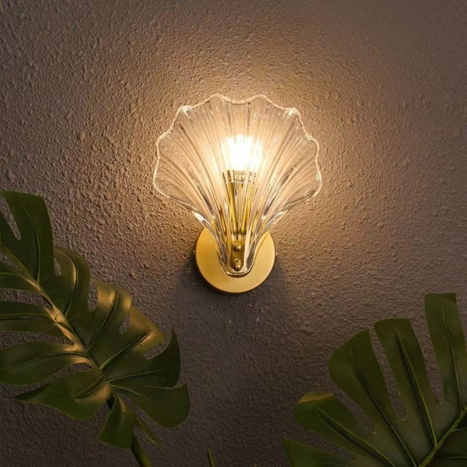 Vintage Rustic Shell Indoor Wall Light