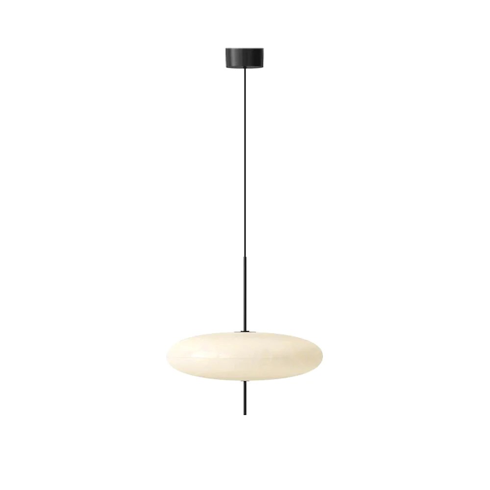 Minimalist Model 2065 Pendant Lamp - Oval Acrylic Lighting for Dining Room and Living Spaces
