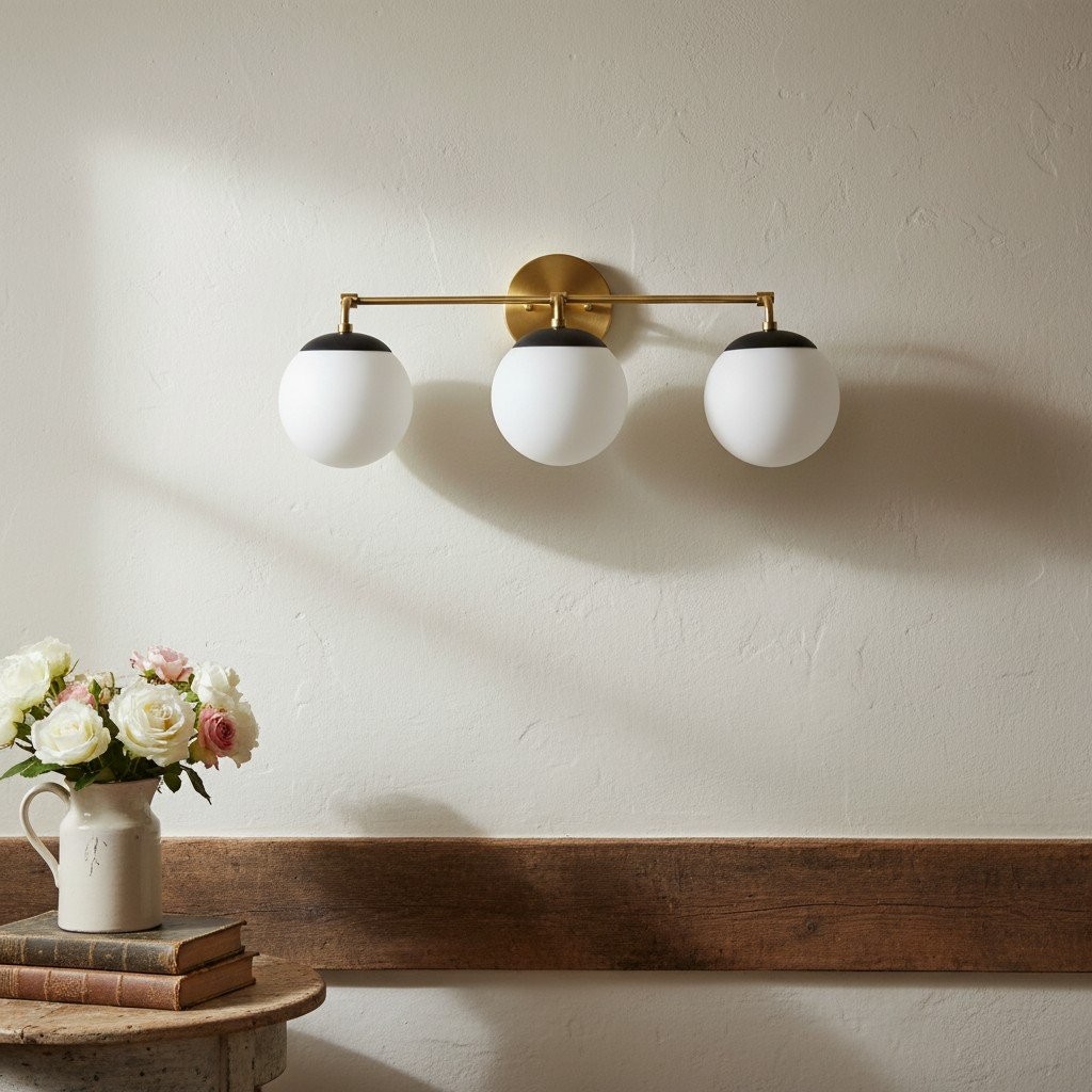 Glorica Glass Wall Sconce - Modern Vintage Vanity Light Fixture K1550