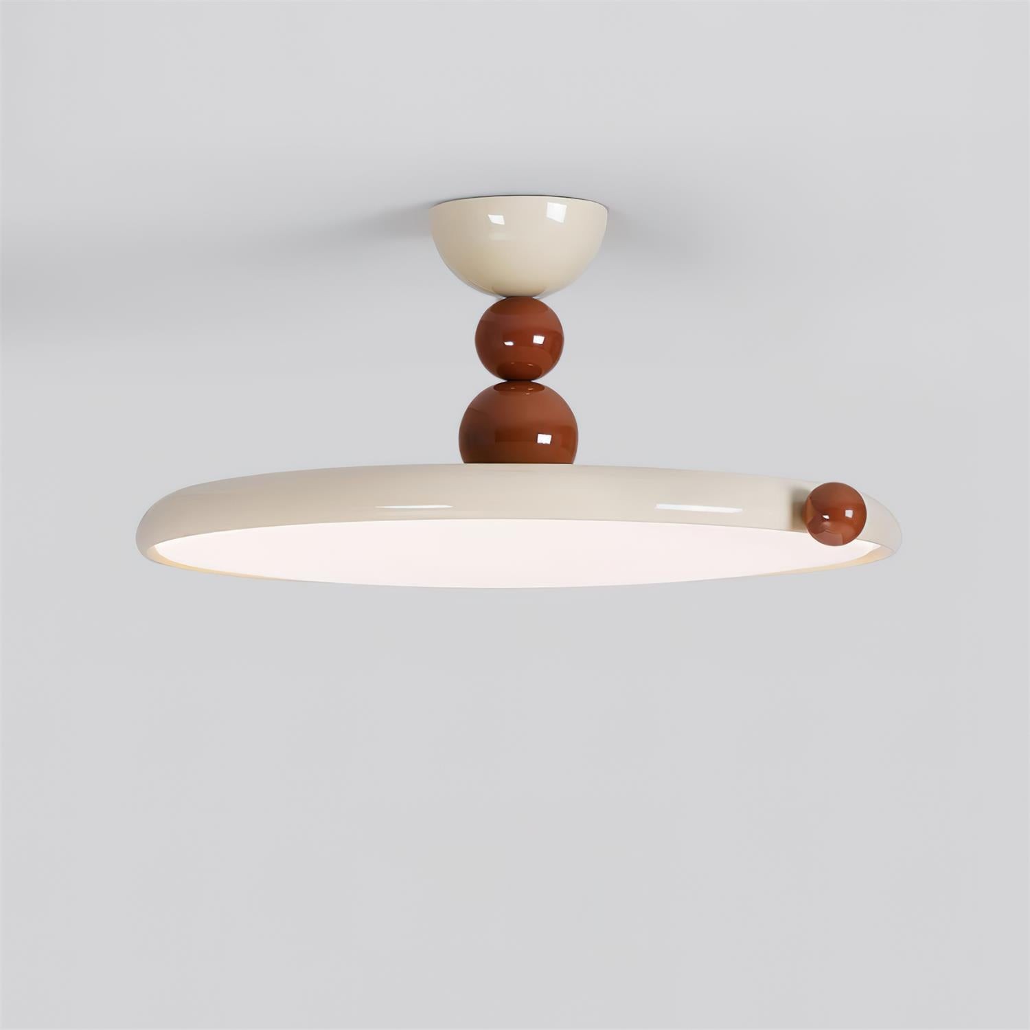 French Style Retro Round Flying Disc Ceiling Lamp K511