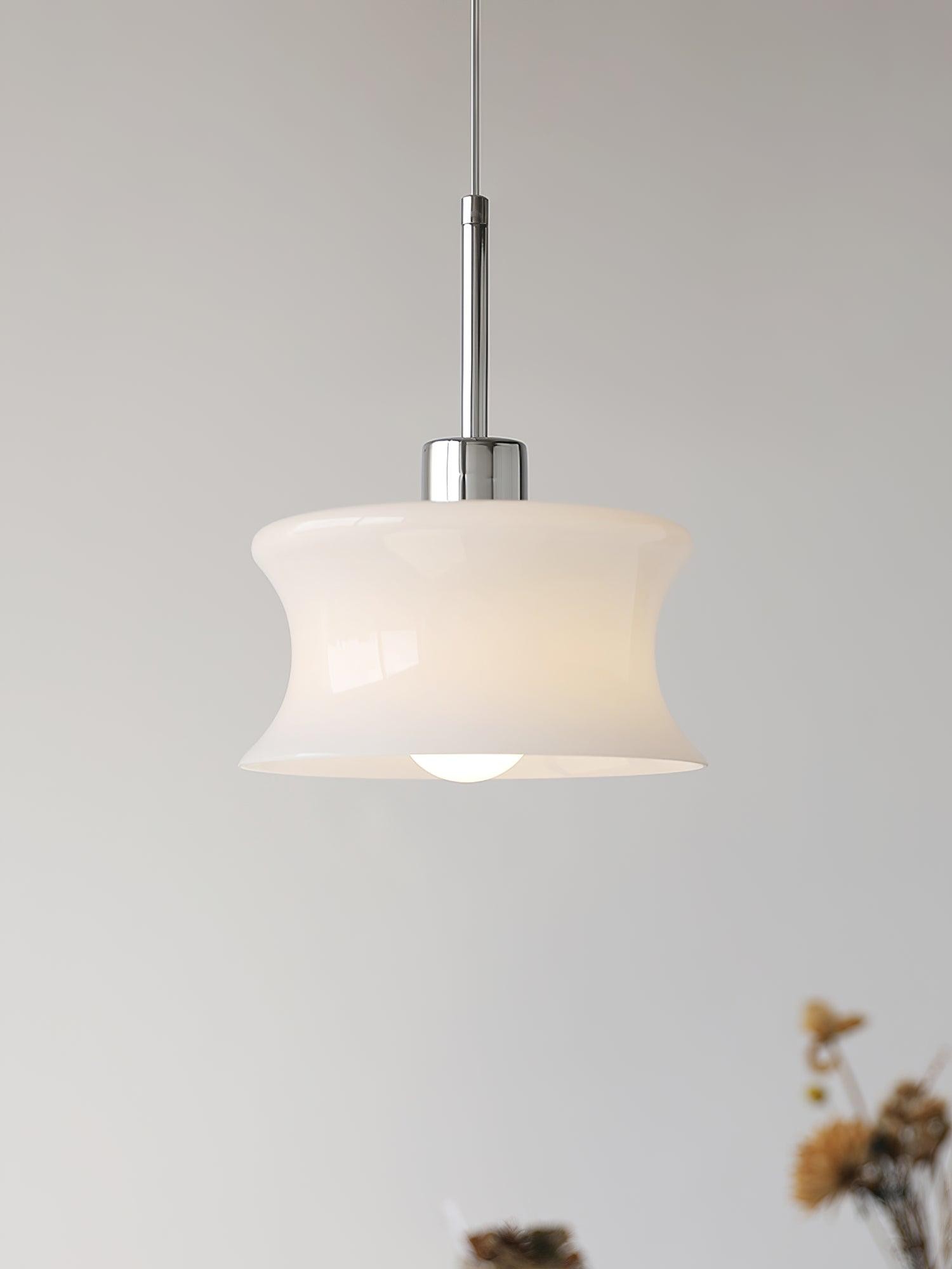 French Vintage Glass Window Pendant Lamp K232