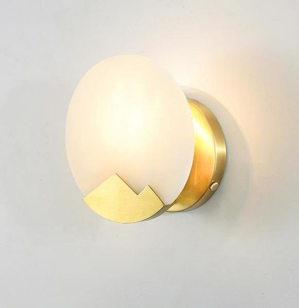 Pure Copper and Marble Wall Lamp