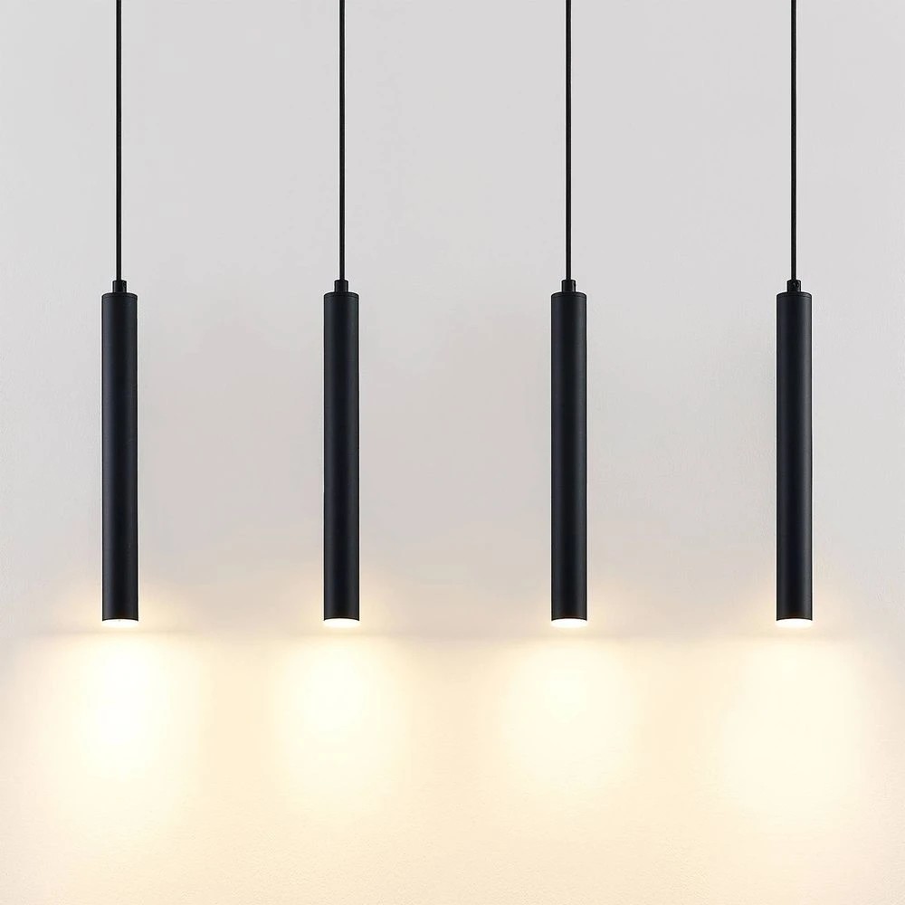 Modern Black Long Tube Led Pendant Light K202