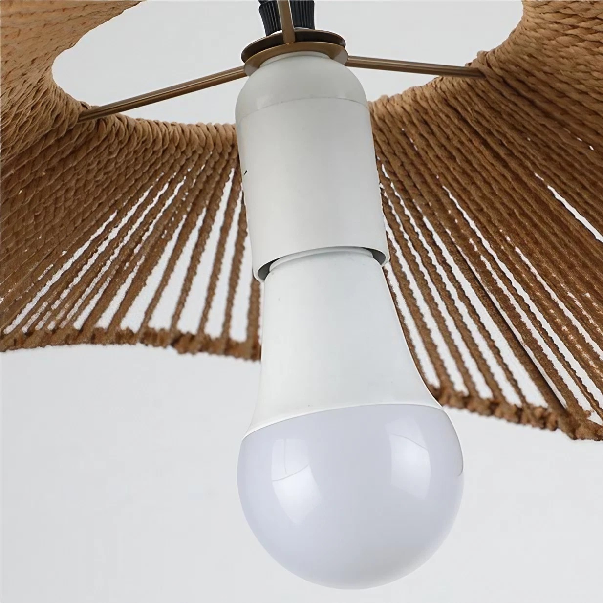 Wabi Sabi Straw Hat Rattan Pendant Light K70