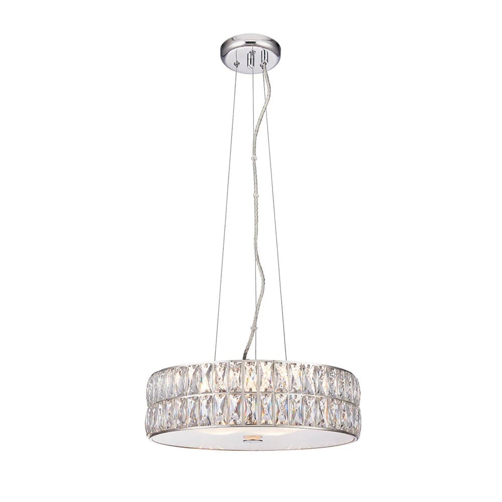 Glomara Style Geometric Crystal Pendant Light - Glamorous Dining Room Centerpiece K1936
