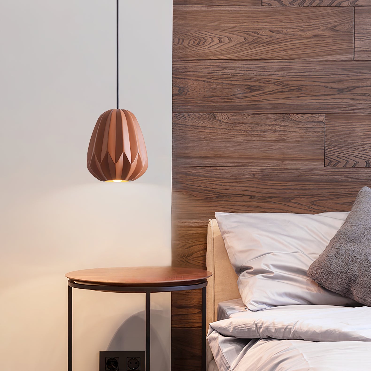 Papaya Resin Pendant Lamp K1064