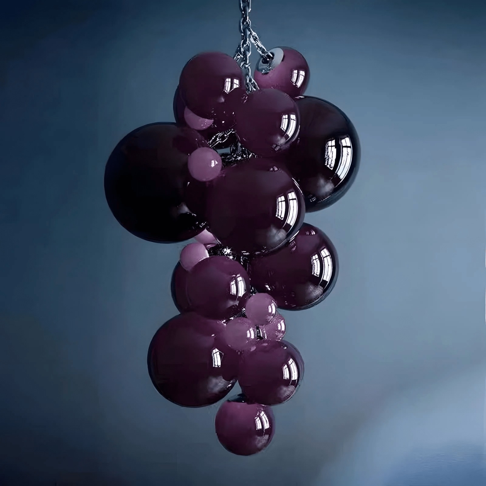 Modern Long Grape Glass Chandelier K2347