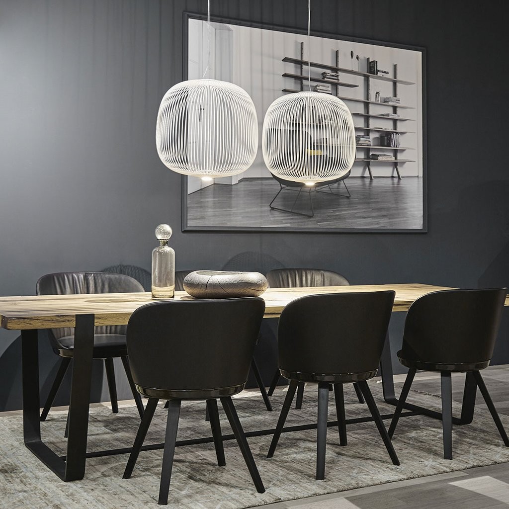 Modern Spokes Pendant Lamp - Artistic Birdcage Pendant Light for Dining Room