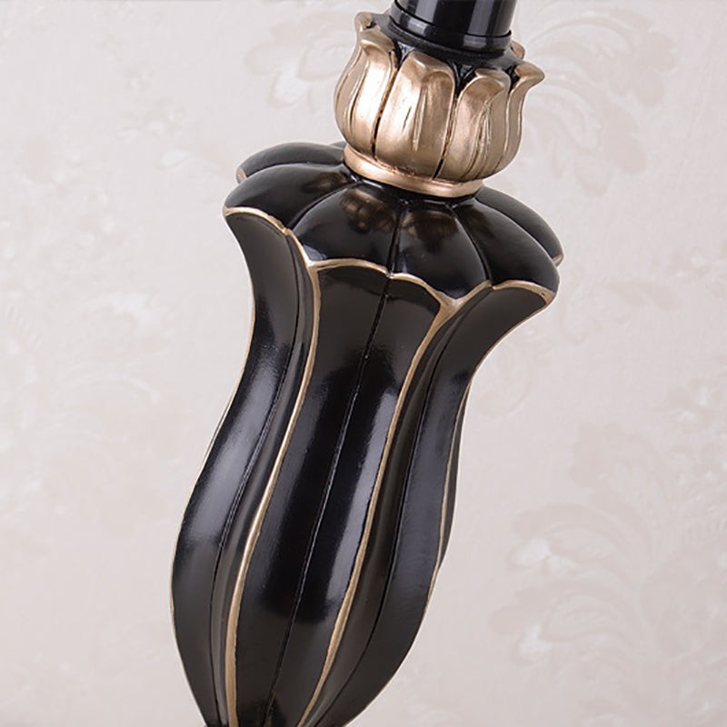 Palace Floral Resin Carved Base Table Lamp K712