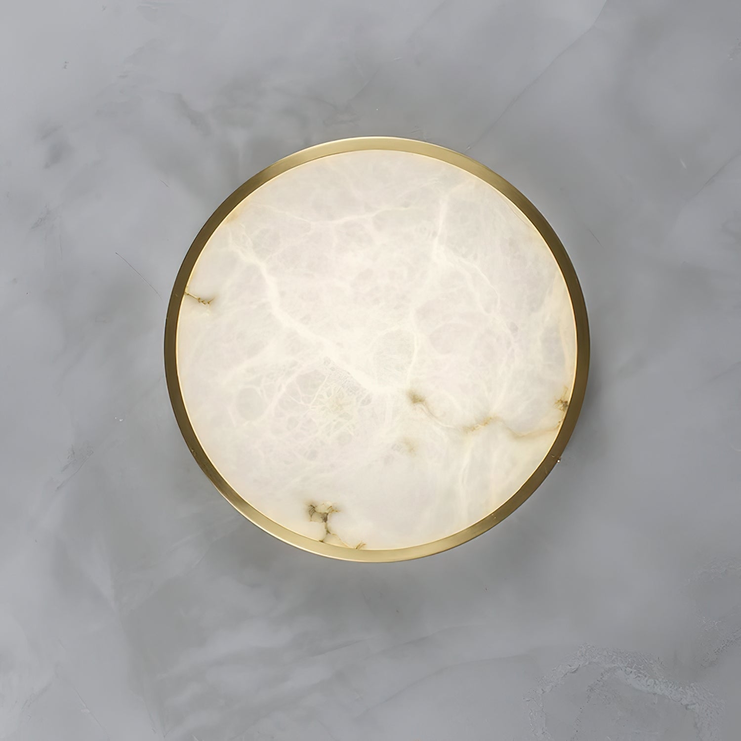 Geometric Alabaster Recessed Ceiling Light D431