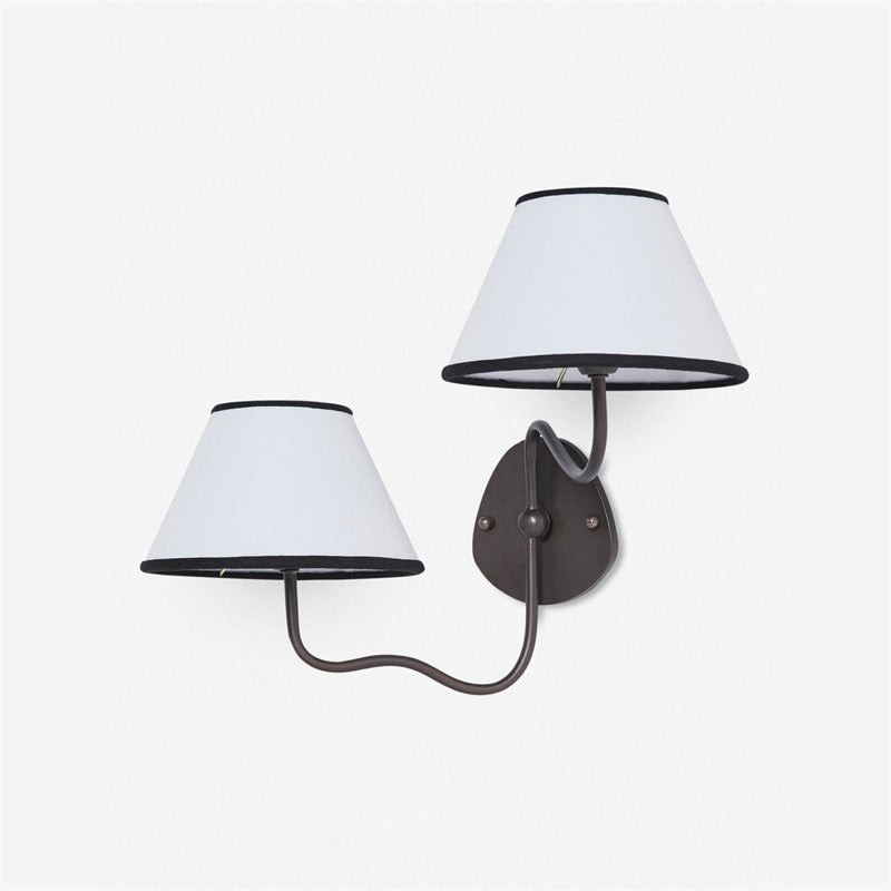Kulo Elegant Fabric Wall Lamp – Graceful Wave Design for Entry or Bedroom K1575