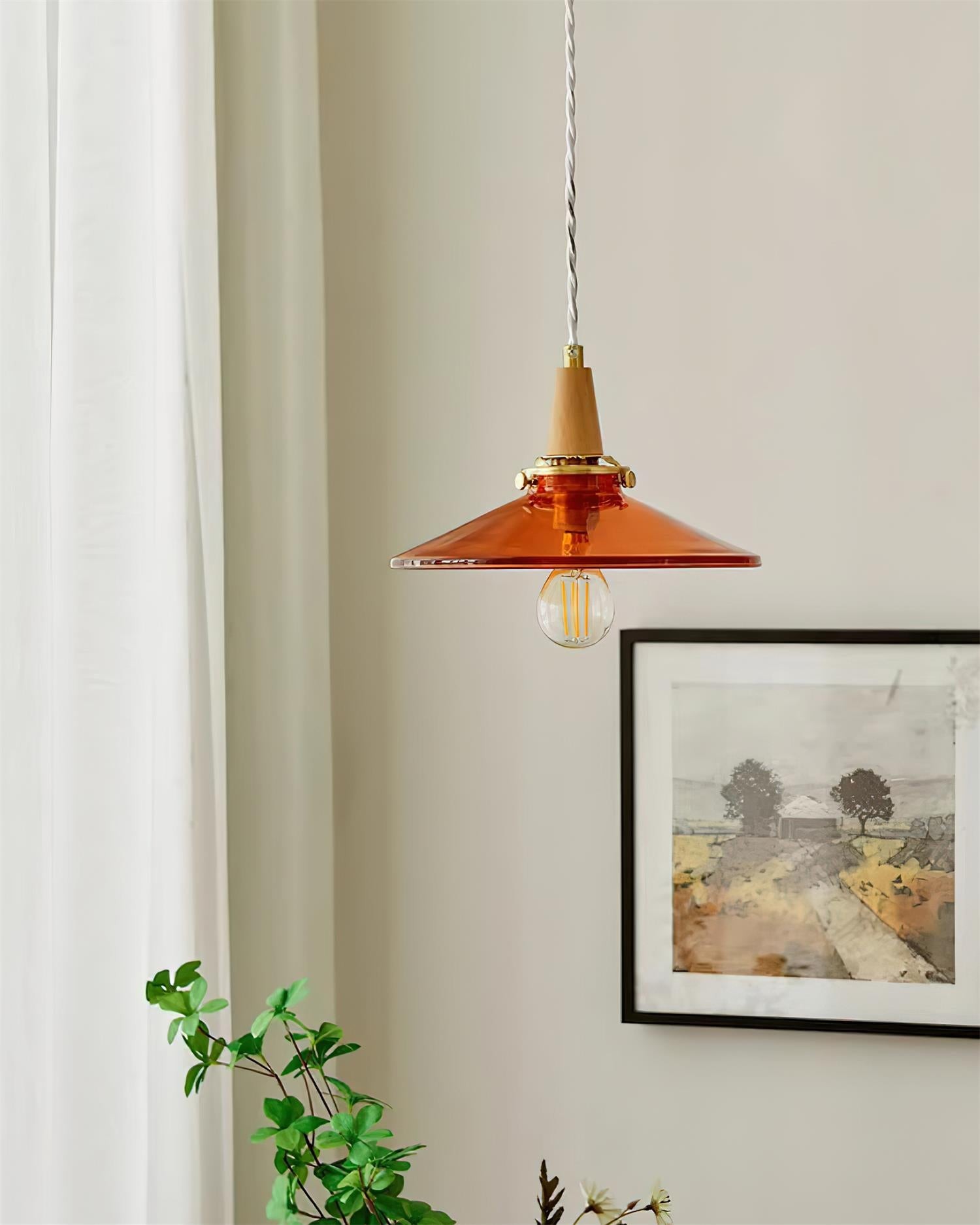 Nordic Brass Glass Pendant Lamp K258