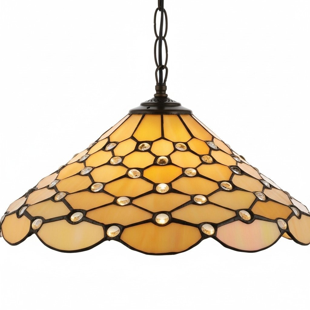 TF Pearl Pendant Light - With A Glass Shade and Adjustable Length for Dining and Kitchens K1988