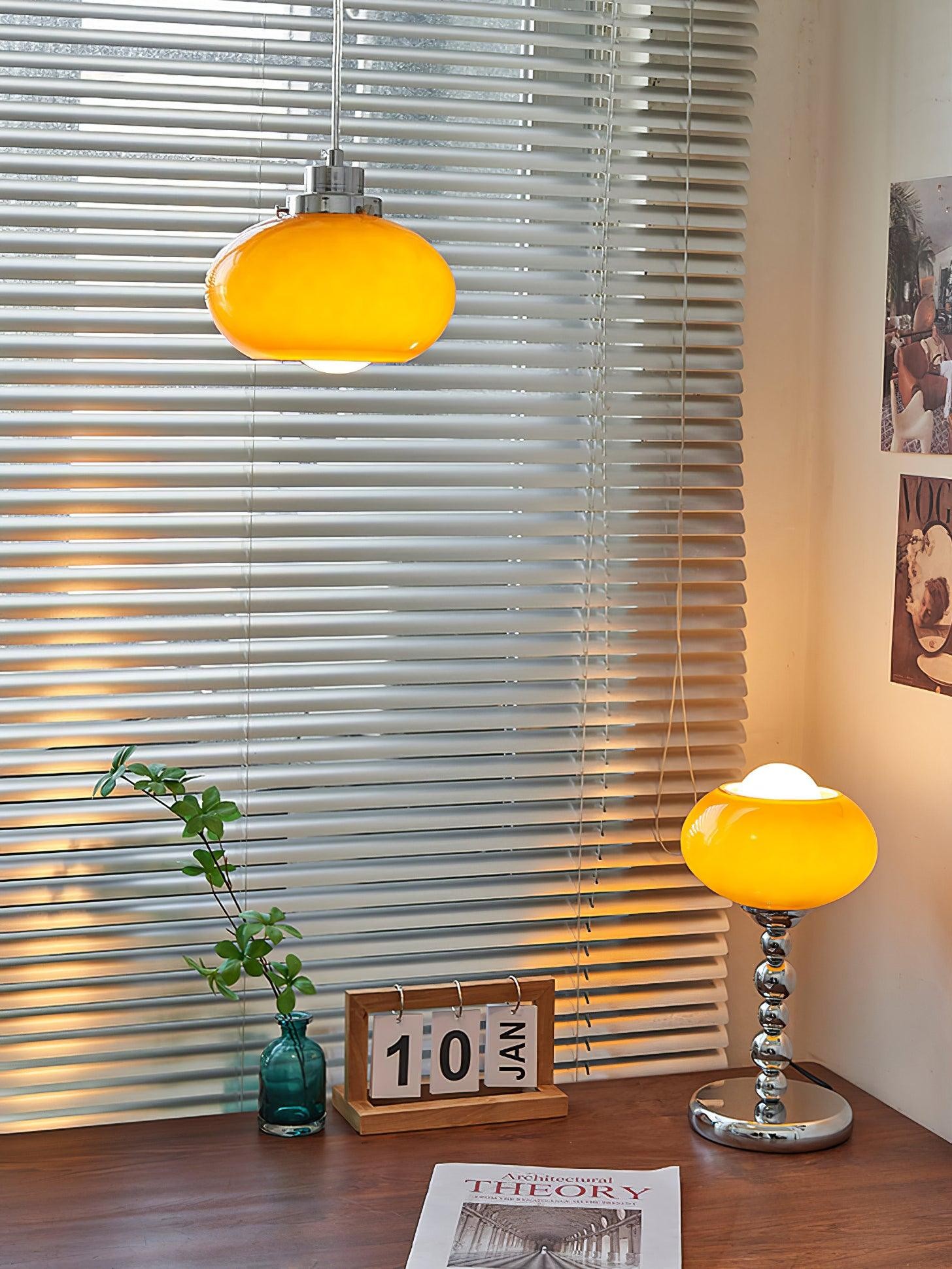 Oval Persimmon Table Light K564