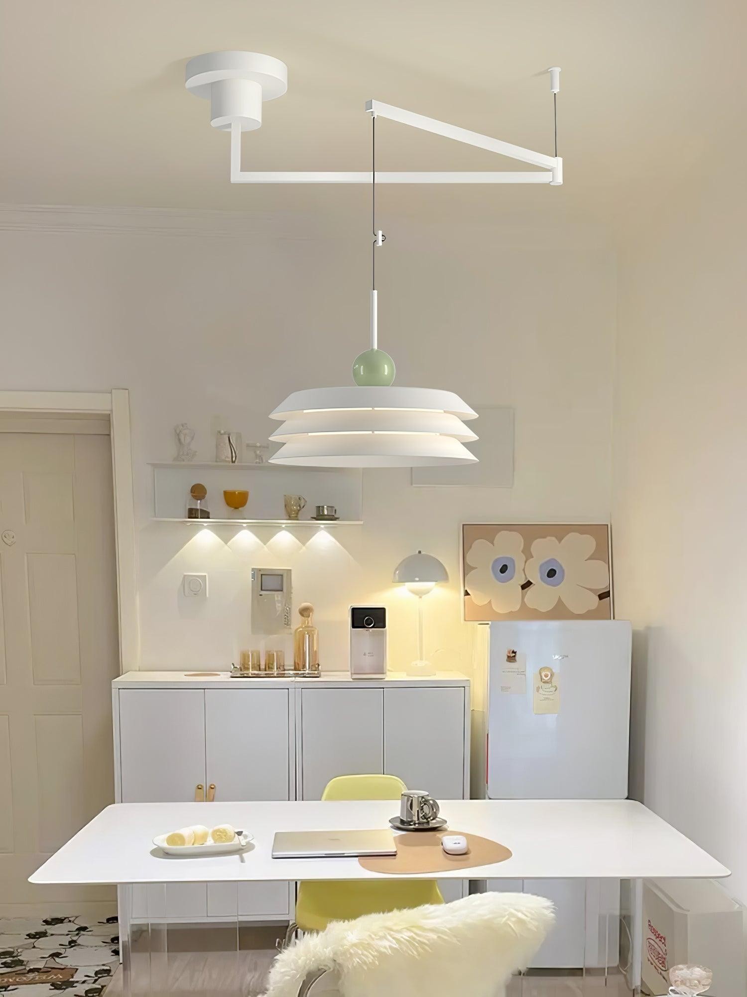 Nordic Creative Cream Style Multi-Layer Pendant Lamp For Living Room K529