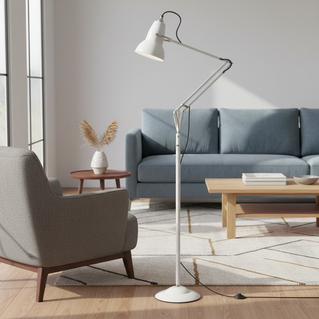 Modryx Modern Movable Arm Floor Lamp - Perfect for Bedroom and Office K2130