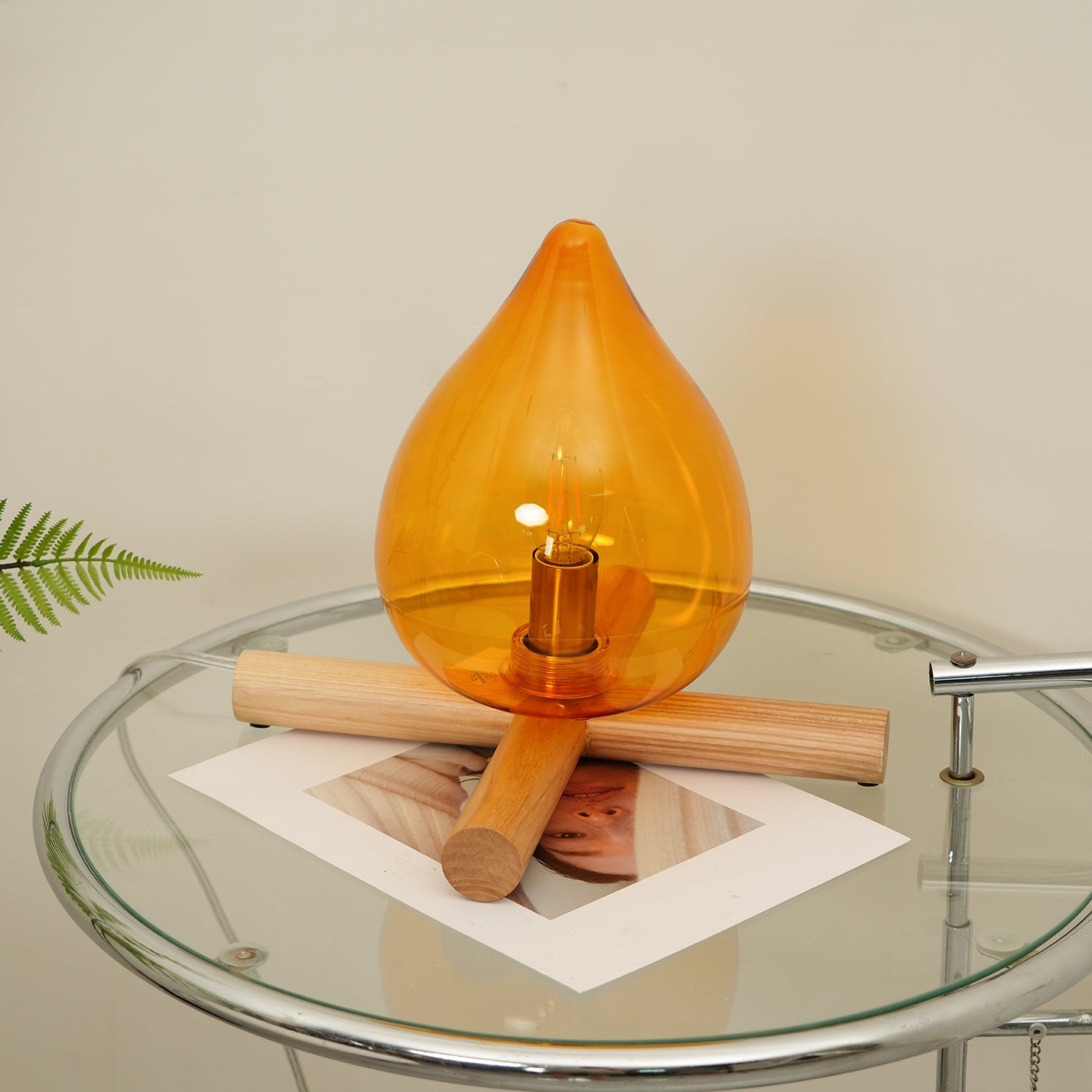 Funny Fire Shape Small Flame Table Lamp K381