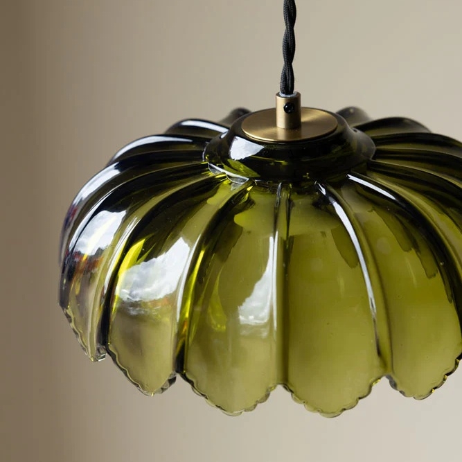 Aridia Palm Leaf Cluster Pendant Light Artistic Glass Pendant for Hallway Kitchen and Lounge K2318