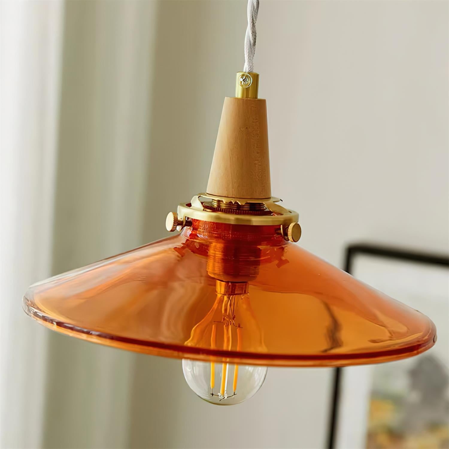 Nordic Brass Glass Pendant Lamp K258