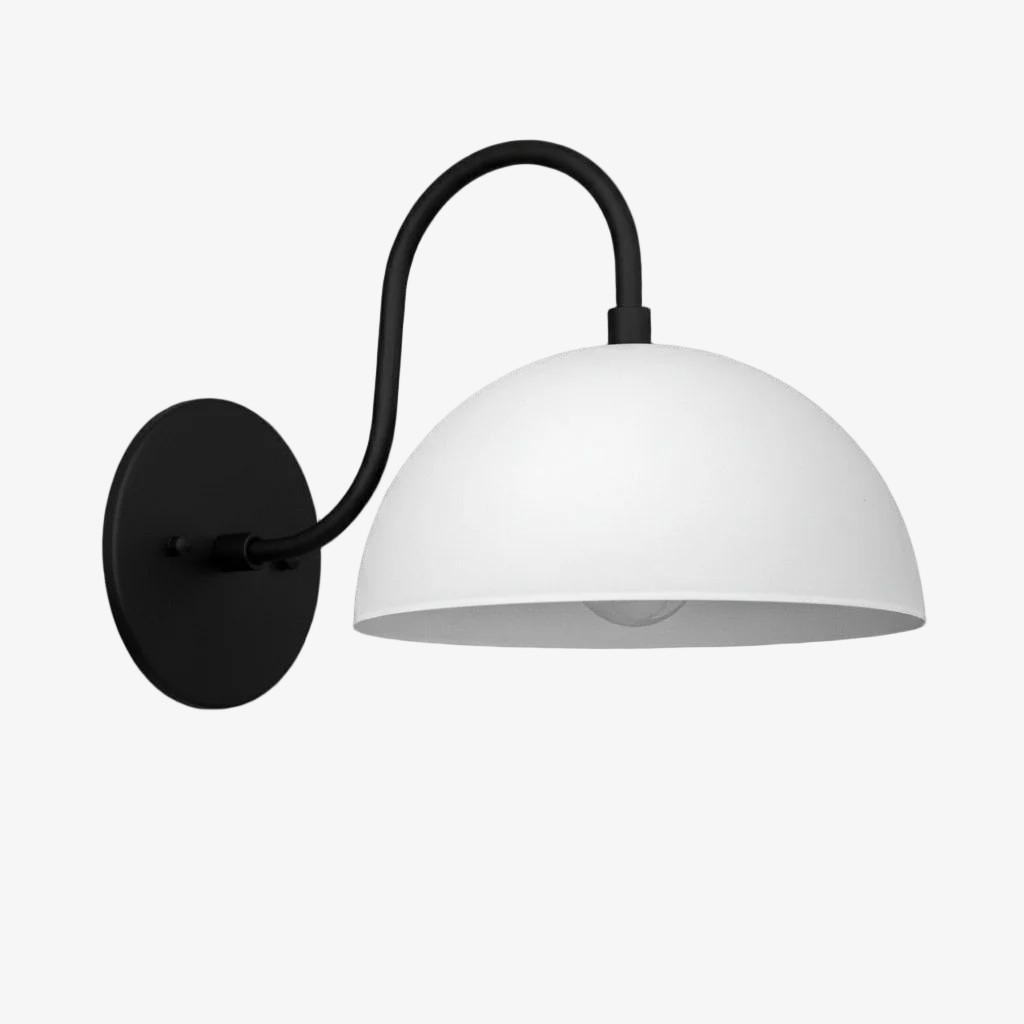 Curva Curved Dome Shade Wall Sconce – Mid-Century Modern Versatile Indoor Lighting K1542
