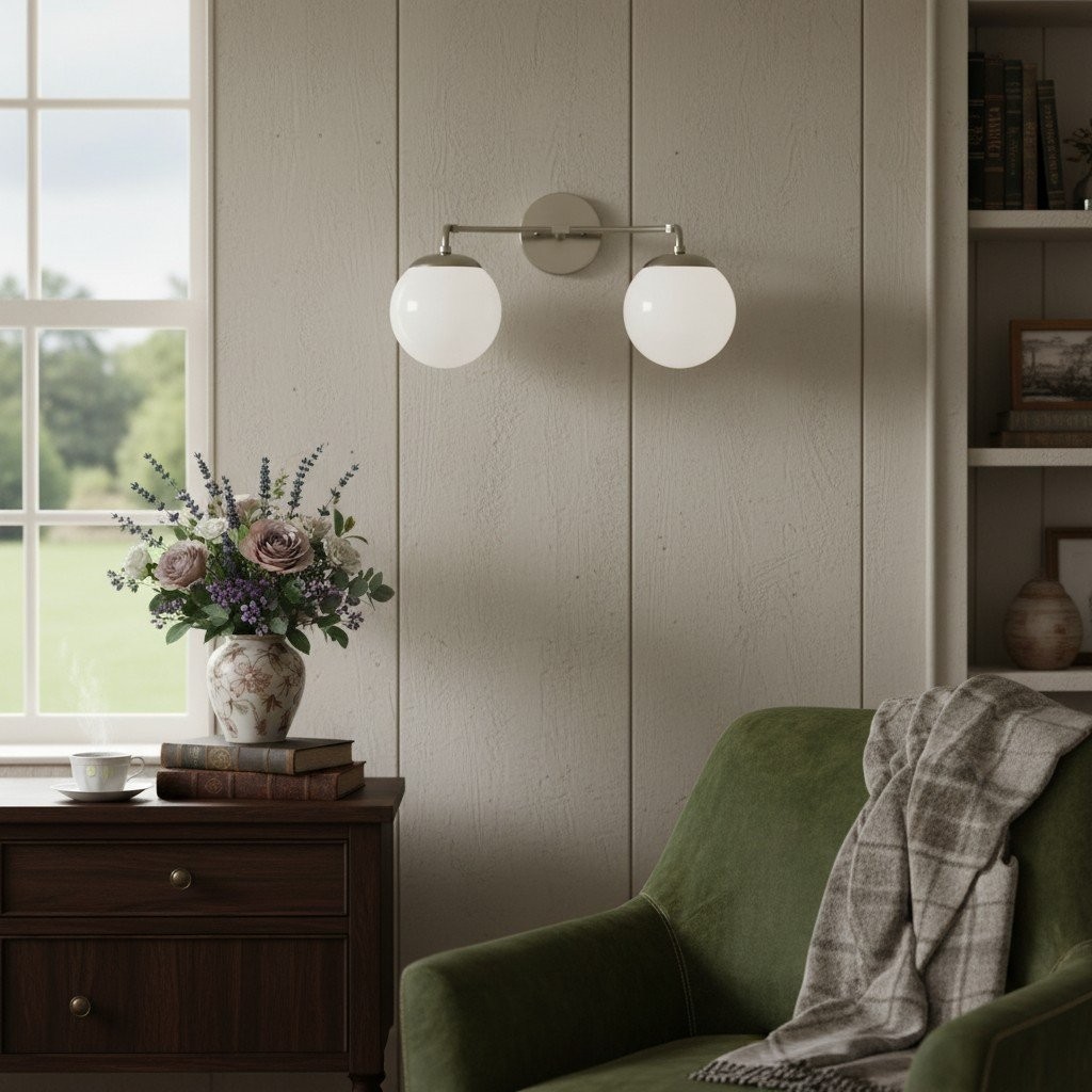 Glorica Glass Wall Sconce - Modern Vintage Vanity Light Fixture K1550