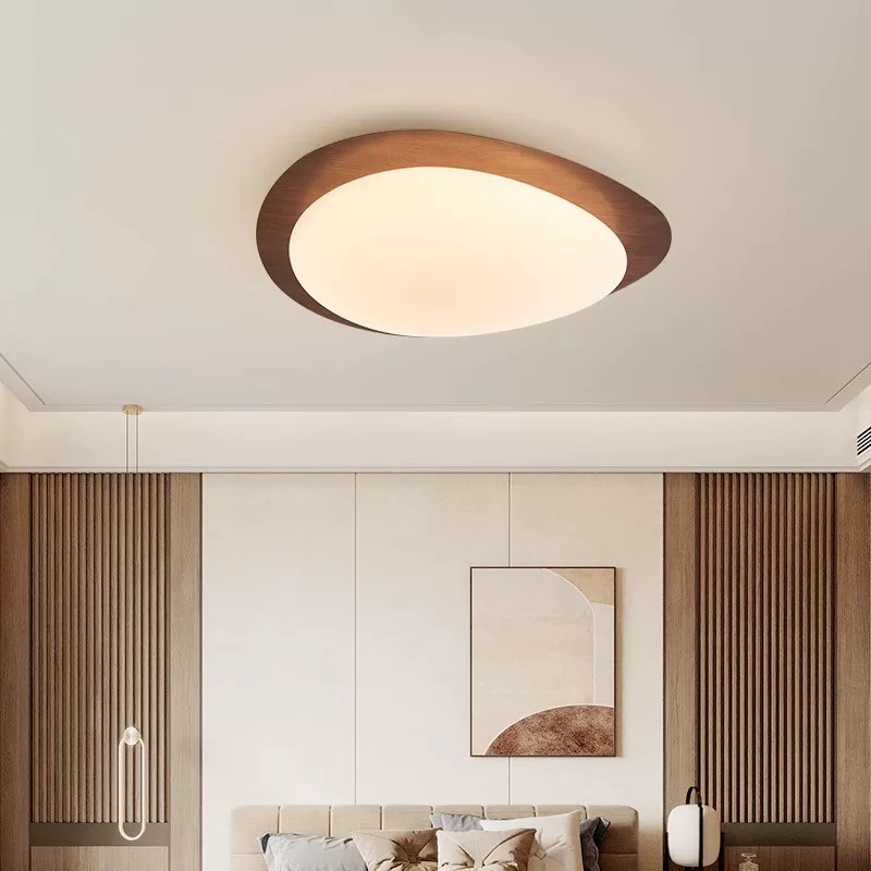 Pebble Walnut Ceiling Light K583