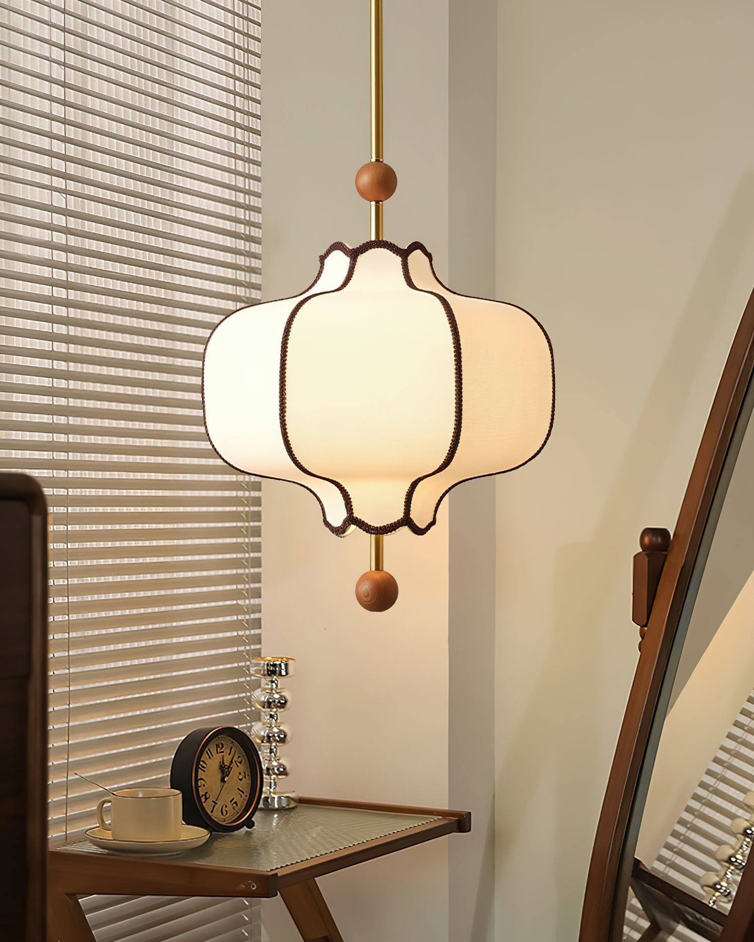 Vintage Textured Fabric Pendant Light K444