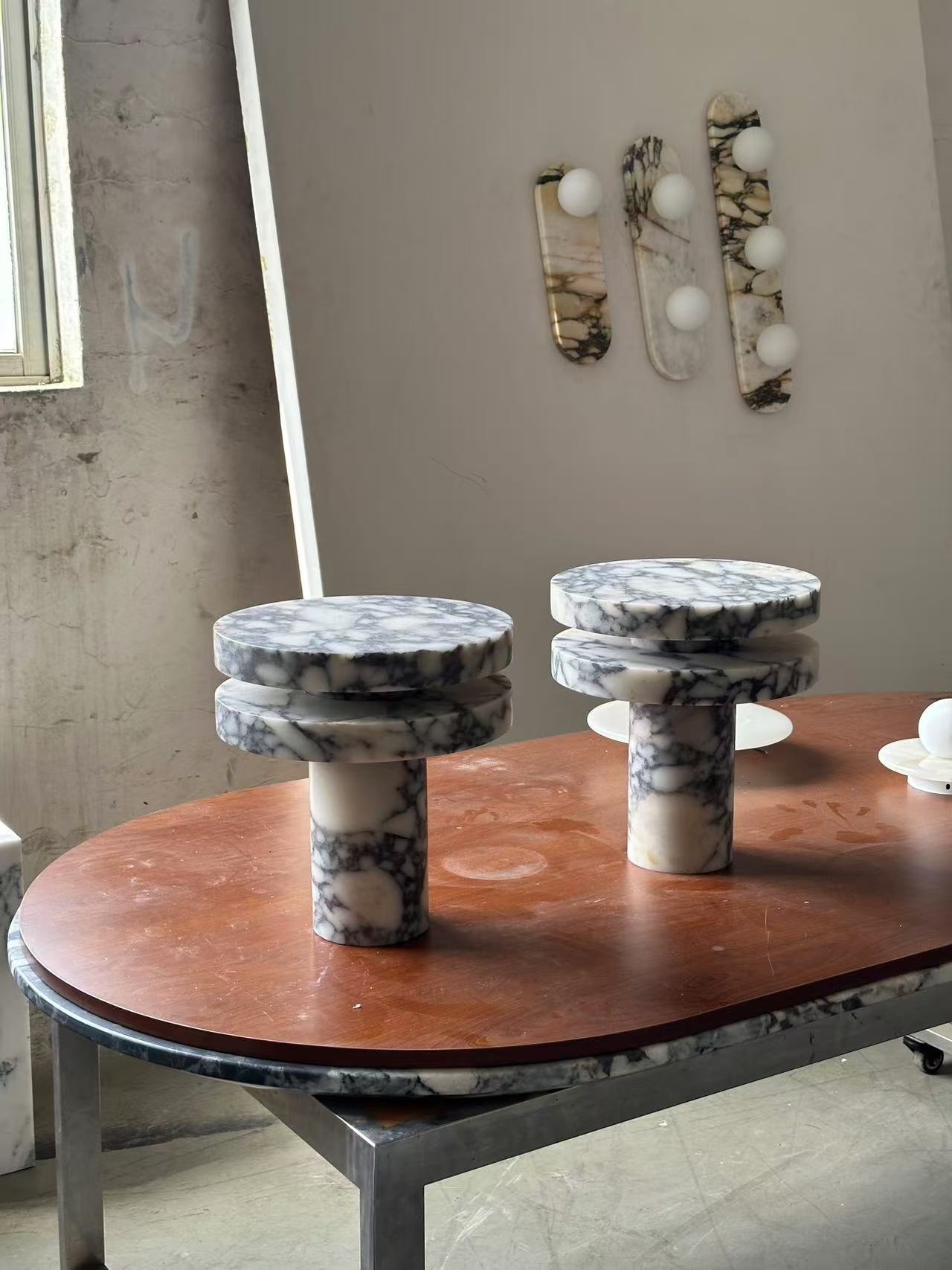 Pillar Marble Table Lamp D567