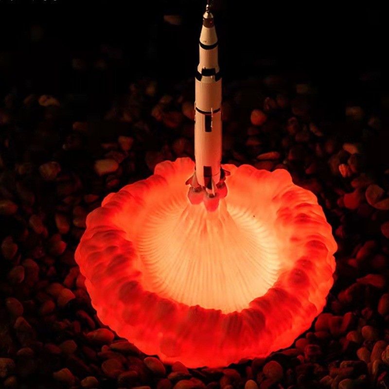 Creative 3D Printed Airplane Fire Dragon Table Lamp K214