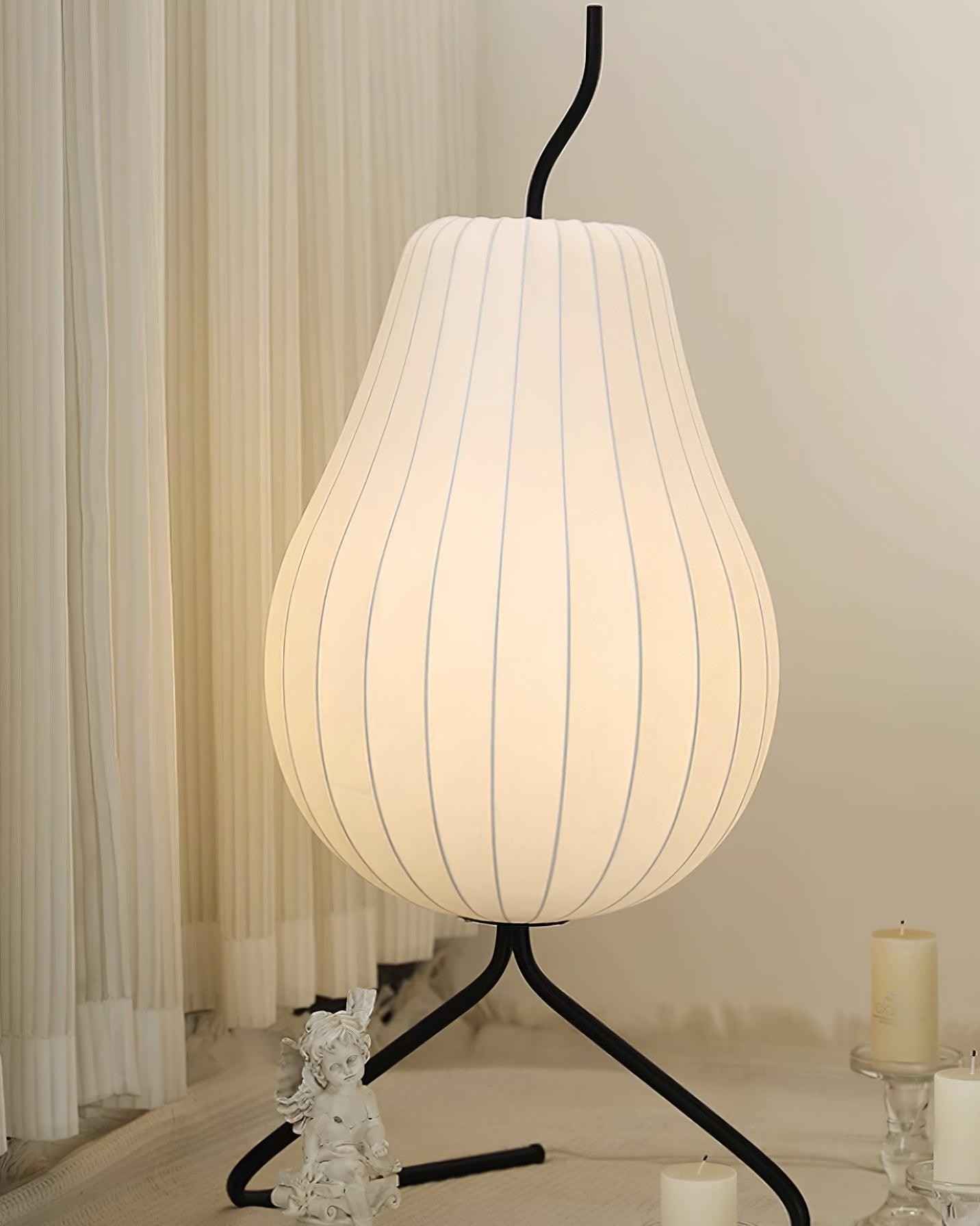 Pear-shaped Shite Floor Lamp Suitable For Living Room K581