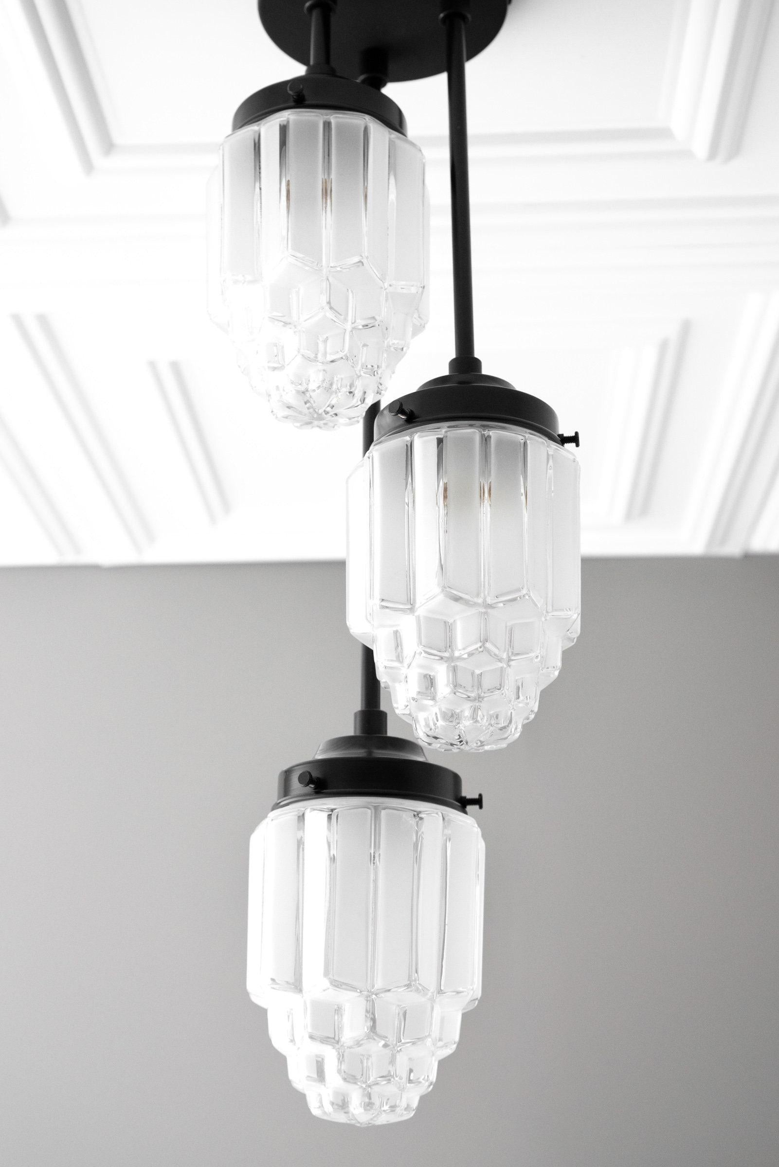 Tierlux Glass Pendant Light - Art Deco Globe Design K1525