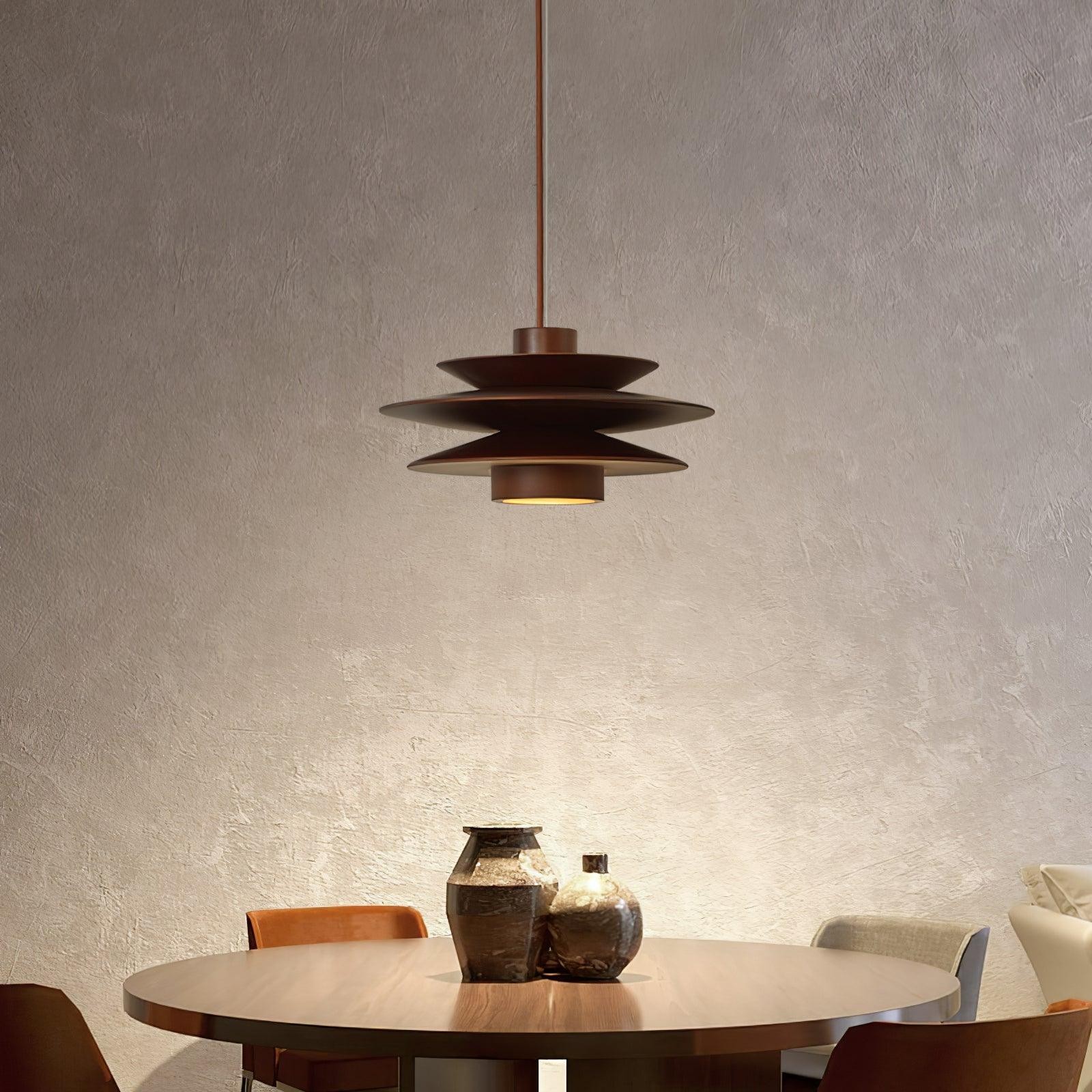 Multi Tiered Disc Pendant Lamp K299