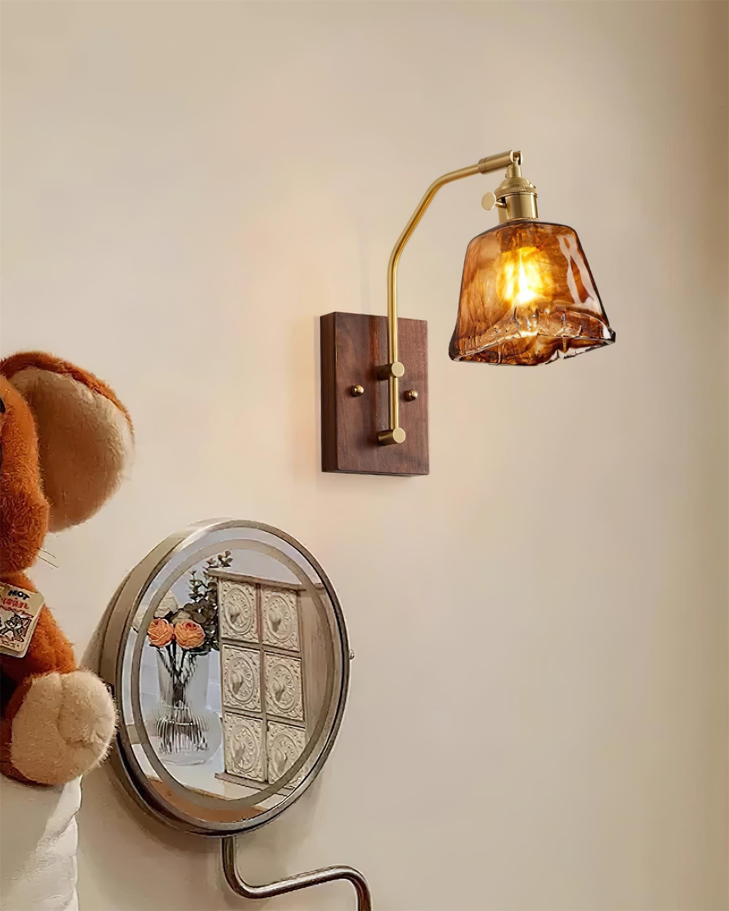 Vintage Morning Glory Shape Wall Lamp K755