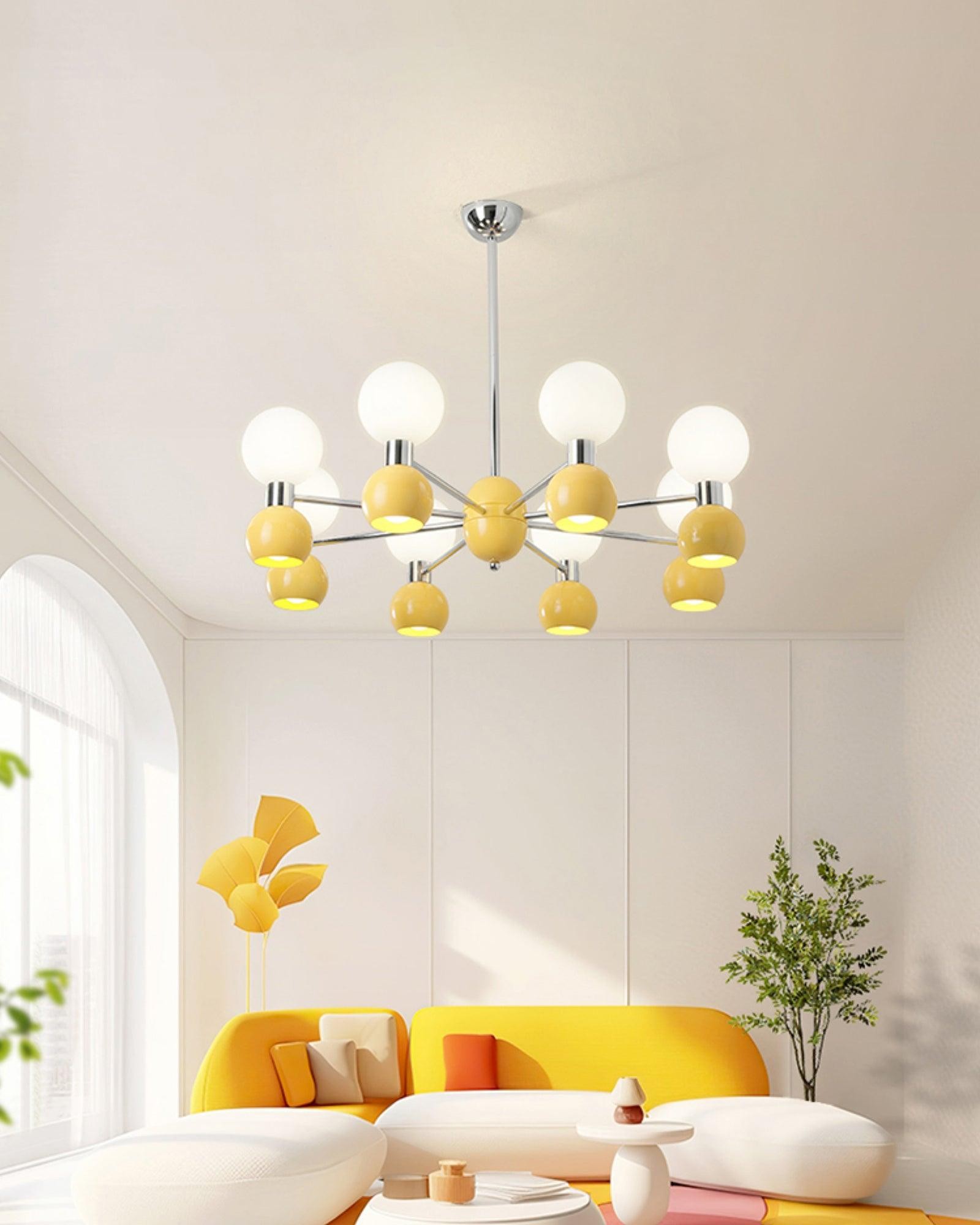 Modern Minimalist Multiple Head Metal Chandelier K741