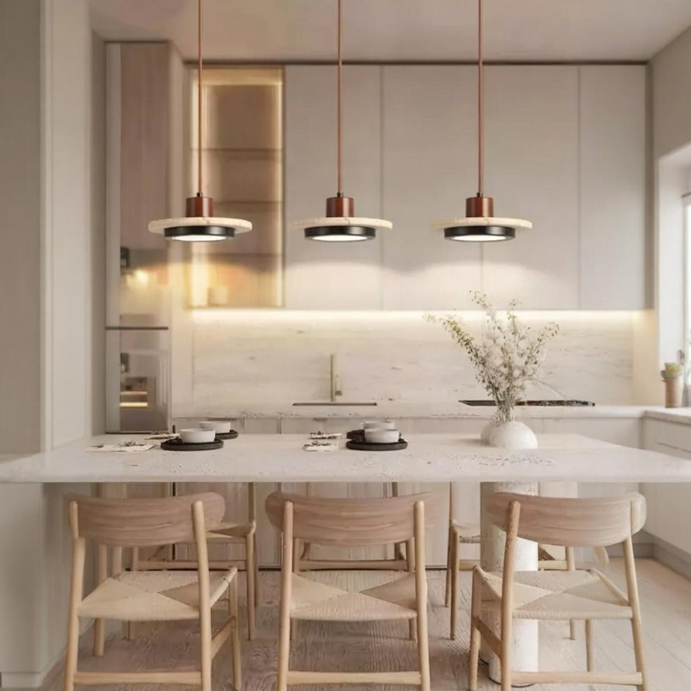 Creative Retro Regular Disc LED Pendant Lamp K421