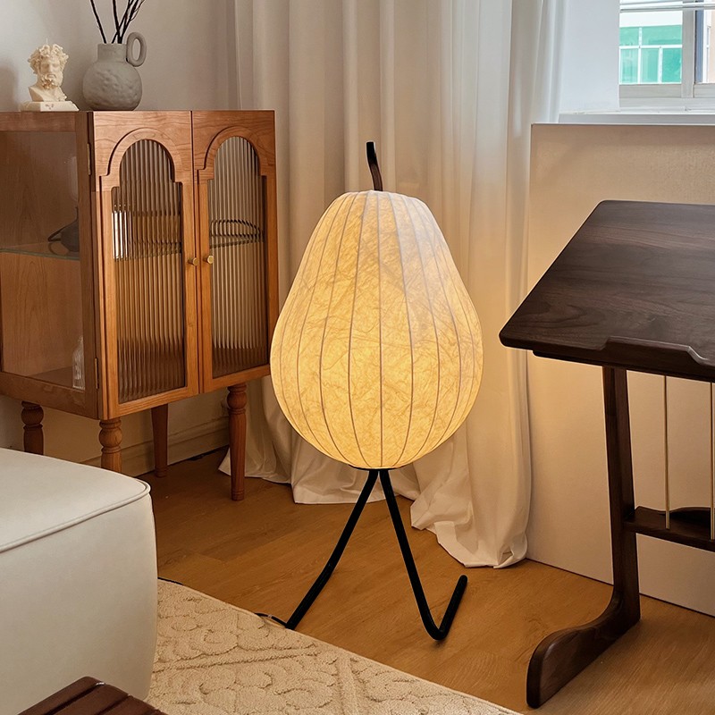 Living Room Decorative Pear Silk Floor Lamp K11