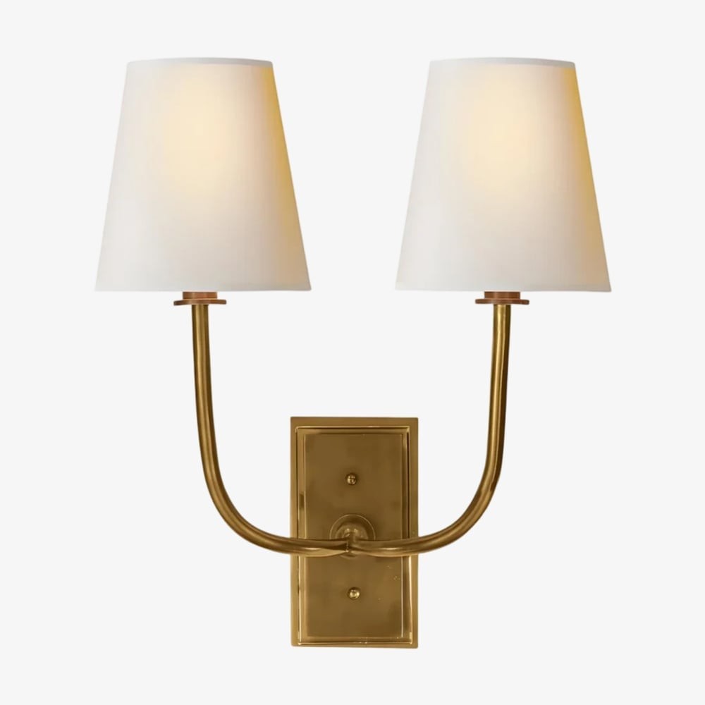 Vista Glow Industrial Metal Wall Lamp - Modern Double Sconce K1600