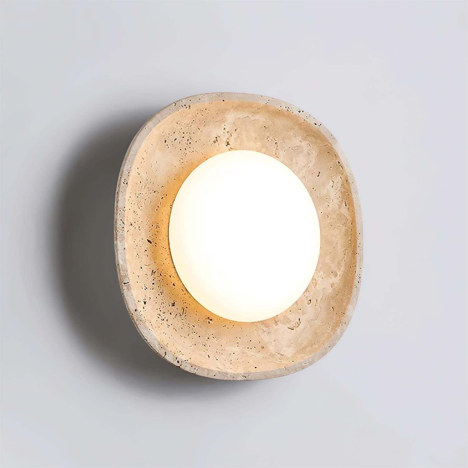 Japanese Style Wabi-Sabi Stone Wall Lamp K376