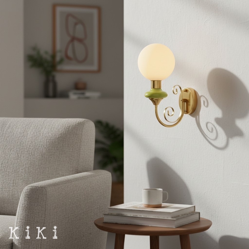 Noirvex Modern Metal Wall Lamp - Sculptural Ambient Lighting for Bedroom or Hallway K2154
