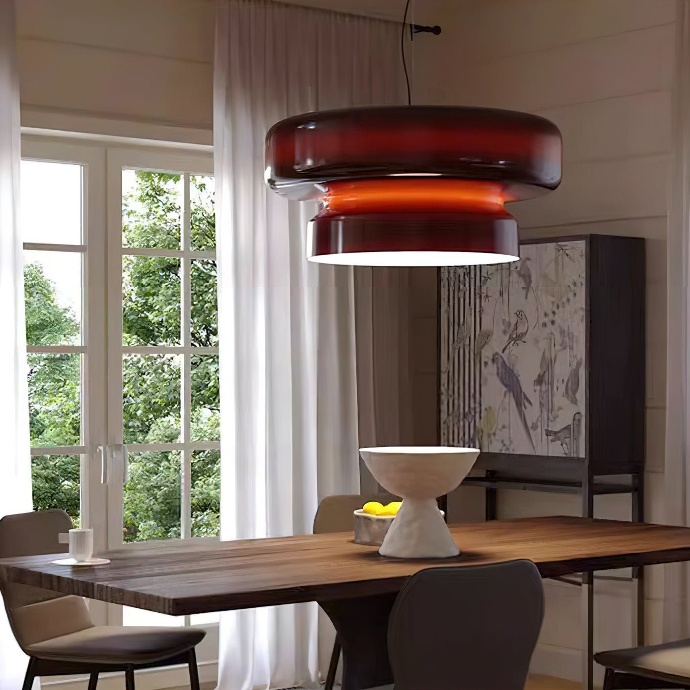 Bohemian Style Minimalist Glass Pendant Lamp K266