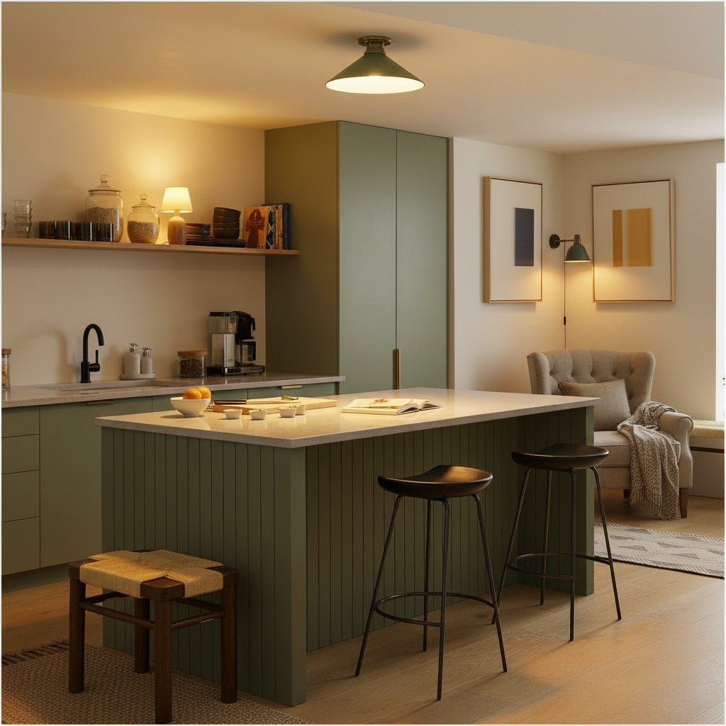 Aurenza Simple Flush Mount – Metal and Glass Ceiling Light for Any Room K1138