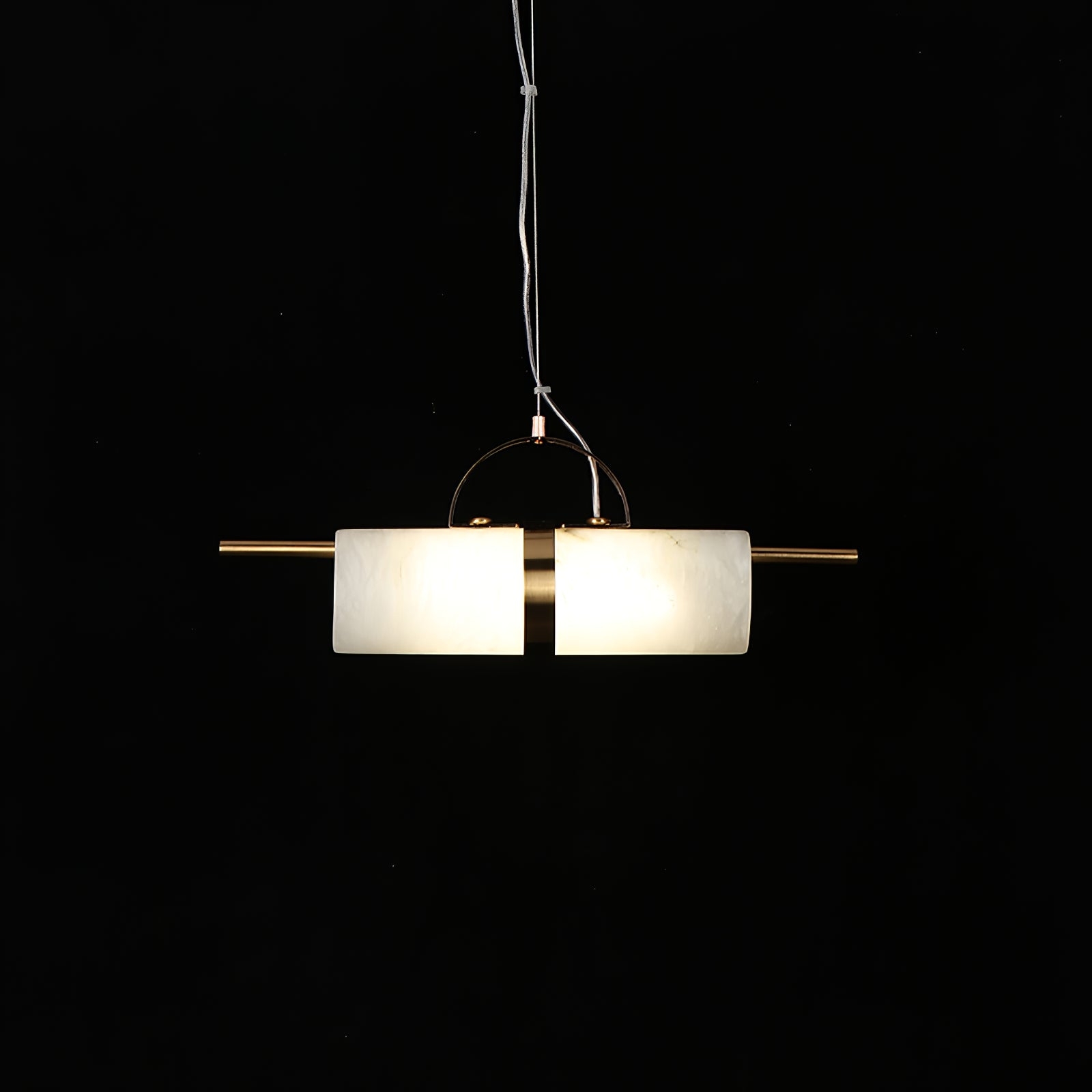 Mini Cylindrical Alabaster Pendant Light D421