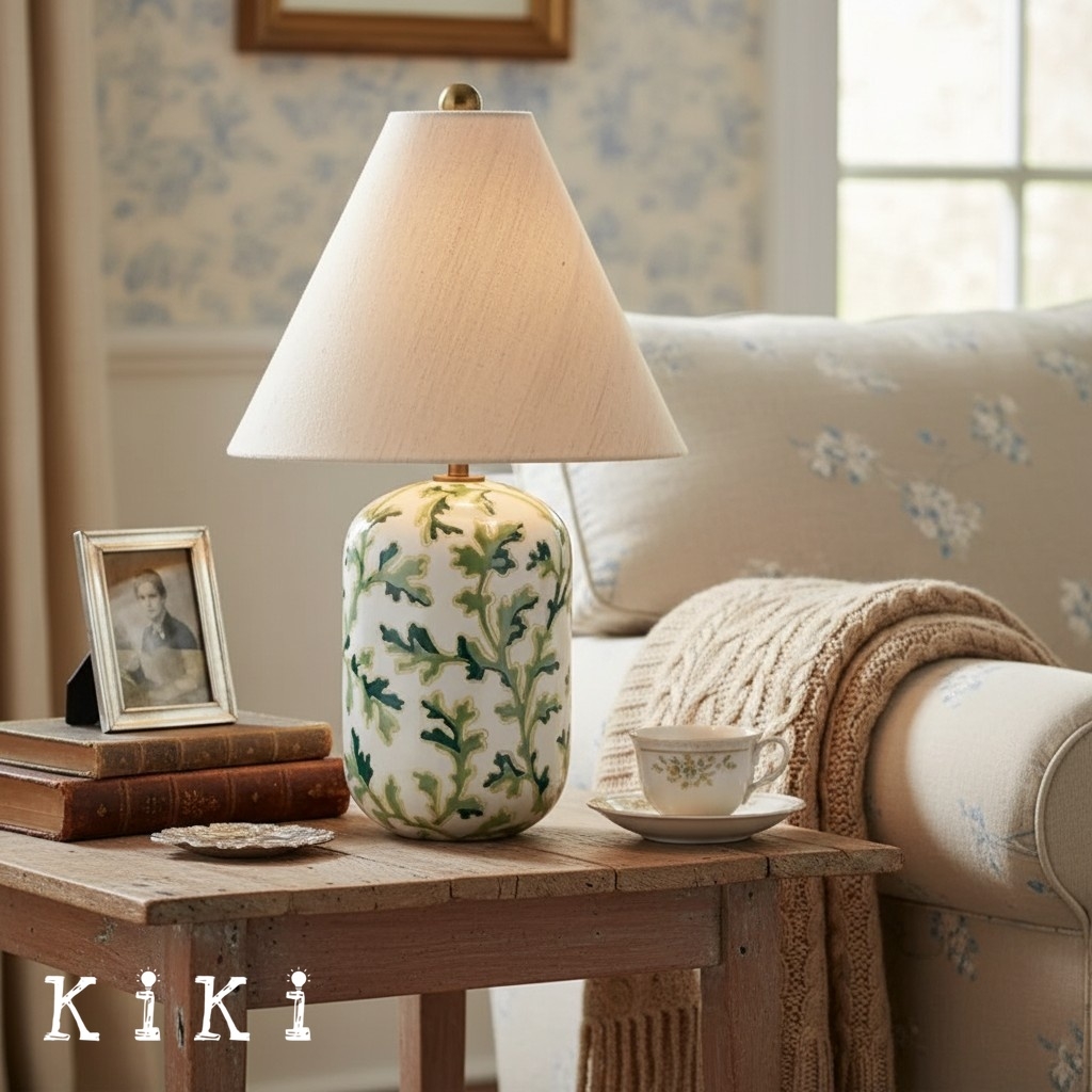 Ceruna Elegant Ceramic Table Light - Minimalist Style Lamp for Nightstand K1672